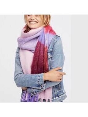 Free People Cameron Brushed Plaid Scarf